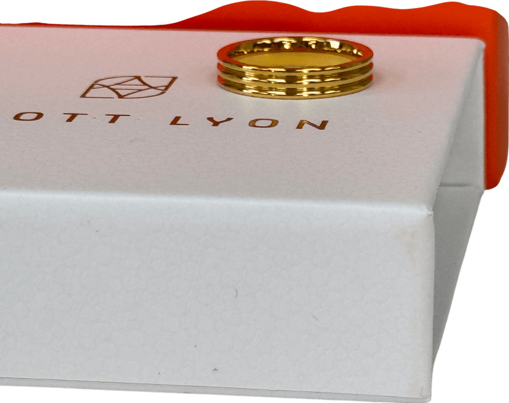 Abbott Lyon 18k Gold plated Triple Band Ring (gold) Size P One Size - Reliked