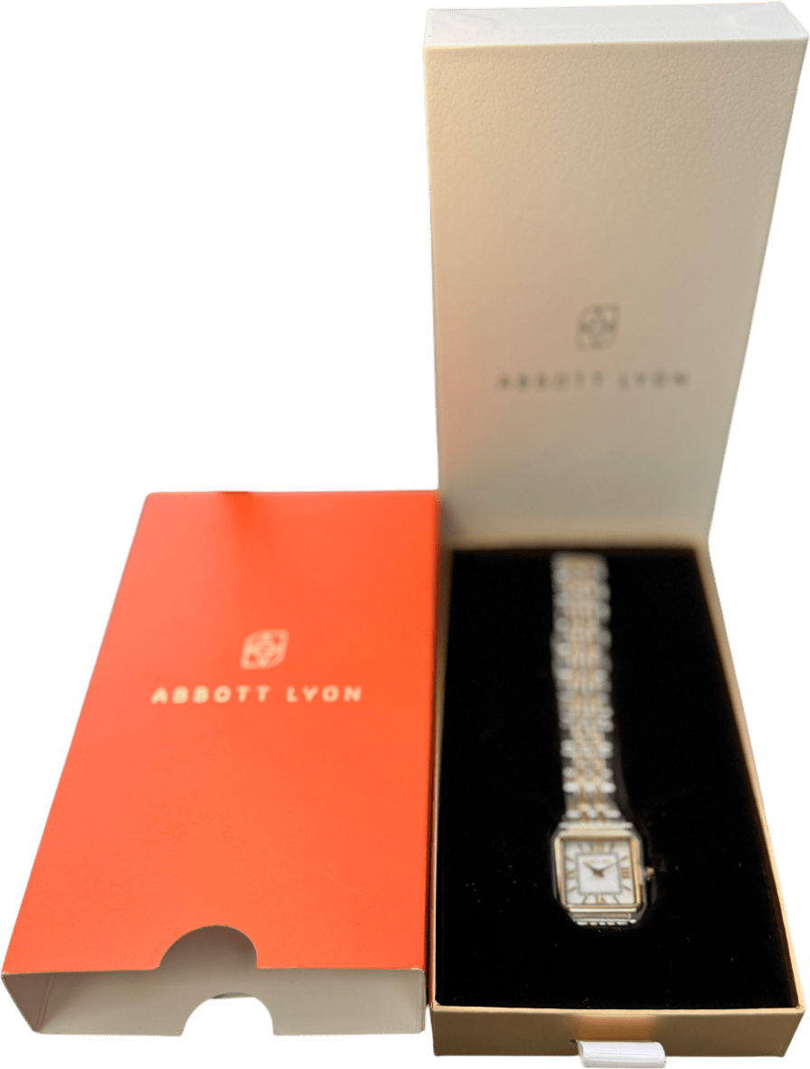Abbott Lyon Essence Two Tone 23 Mini Square Watch - Reliked