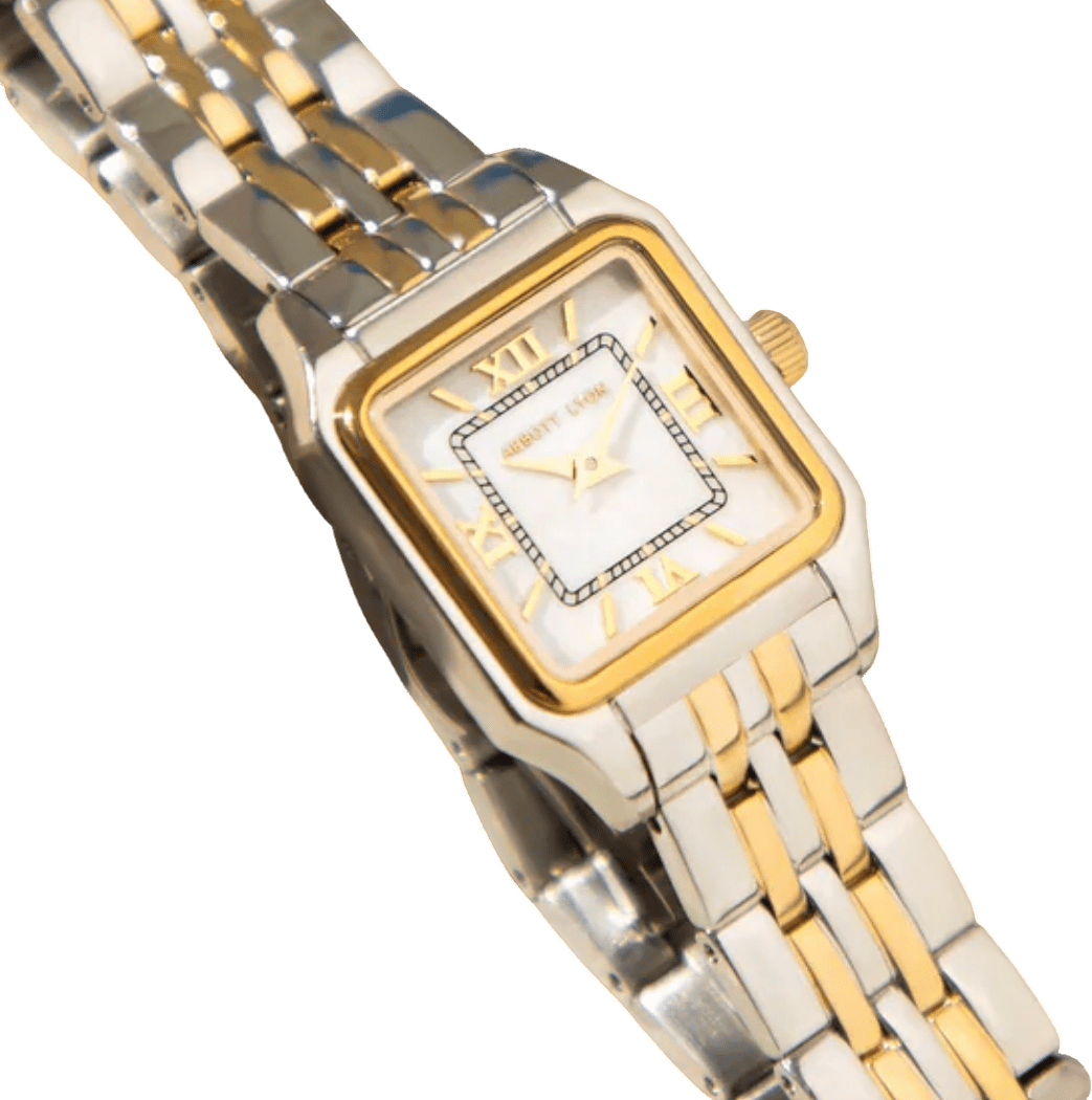 Abbott Lyon Essence Two Tone 23 Mini Square Watch - Reliked