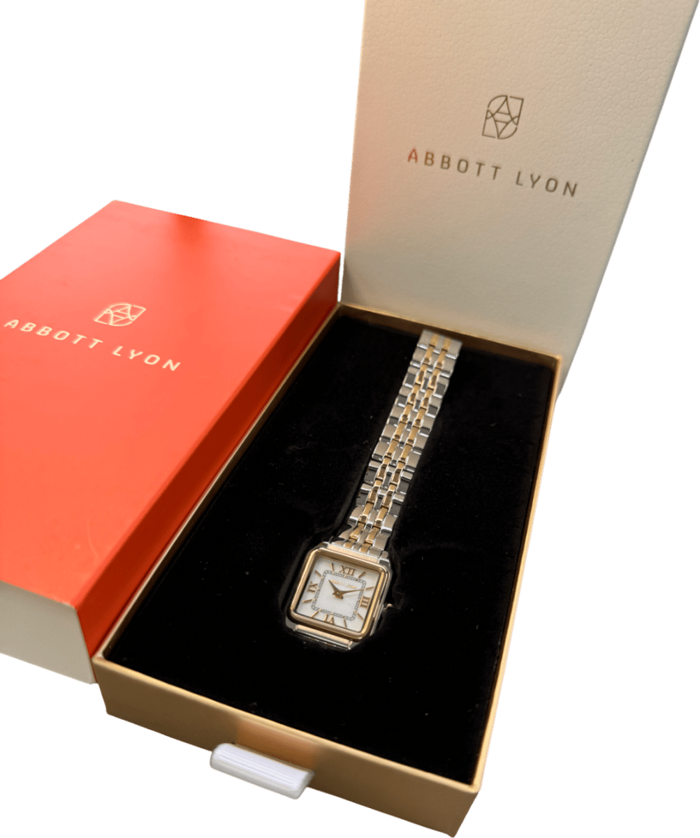 Abbott Lyon Essence Two Tone 23 Mini Square Watch - Reliked