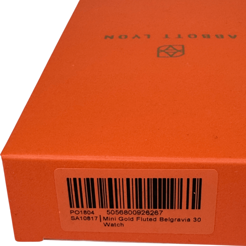 Abbott Lyon Fluted Belgravia 30 Watch (gold) One Size - Reliked