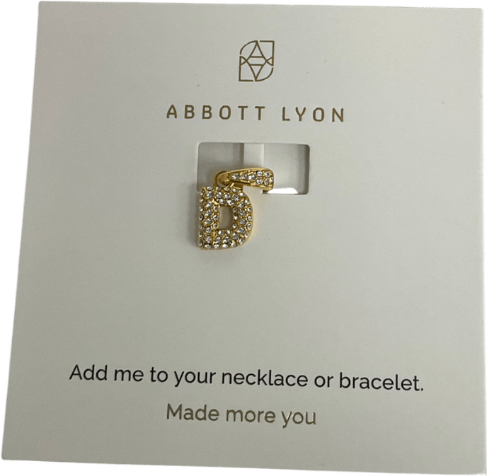 Abbott Lyon Metallic Bubble Initial Pendant - Reliked