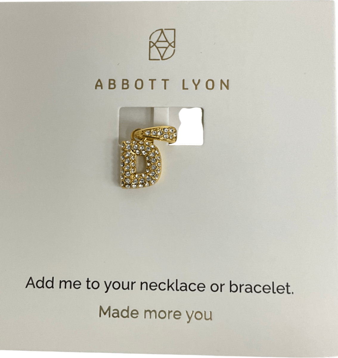 Abbott Lyon Metallic Bubble Initial Pendant - Reliked