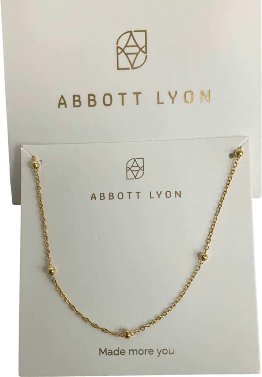 Abbott Lyon Metallic Mini Sphere Yellow Necklace - Reliked