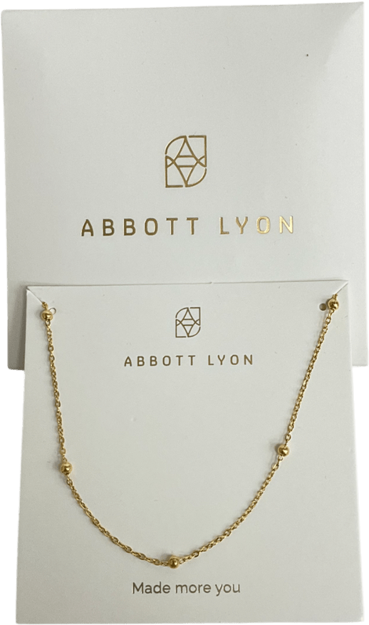 Abbott Lyon Metallic Mini Sphere Yellow Necklace - Reliked