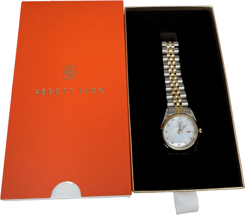 Abbott Lyon Mini Two Tone Pearl Link Belgravia 30 Watch One Size - Reliked