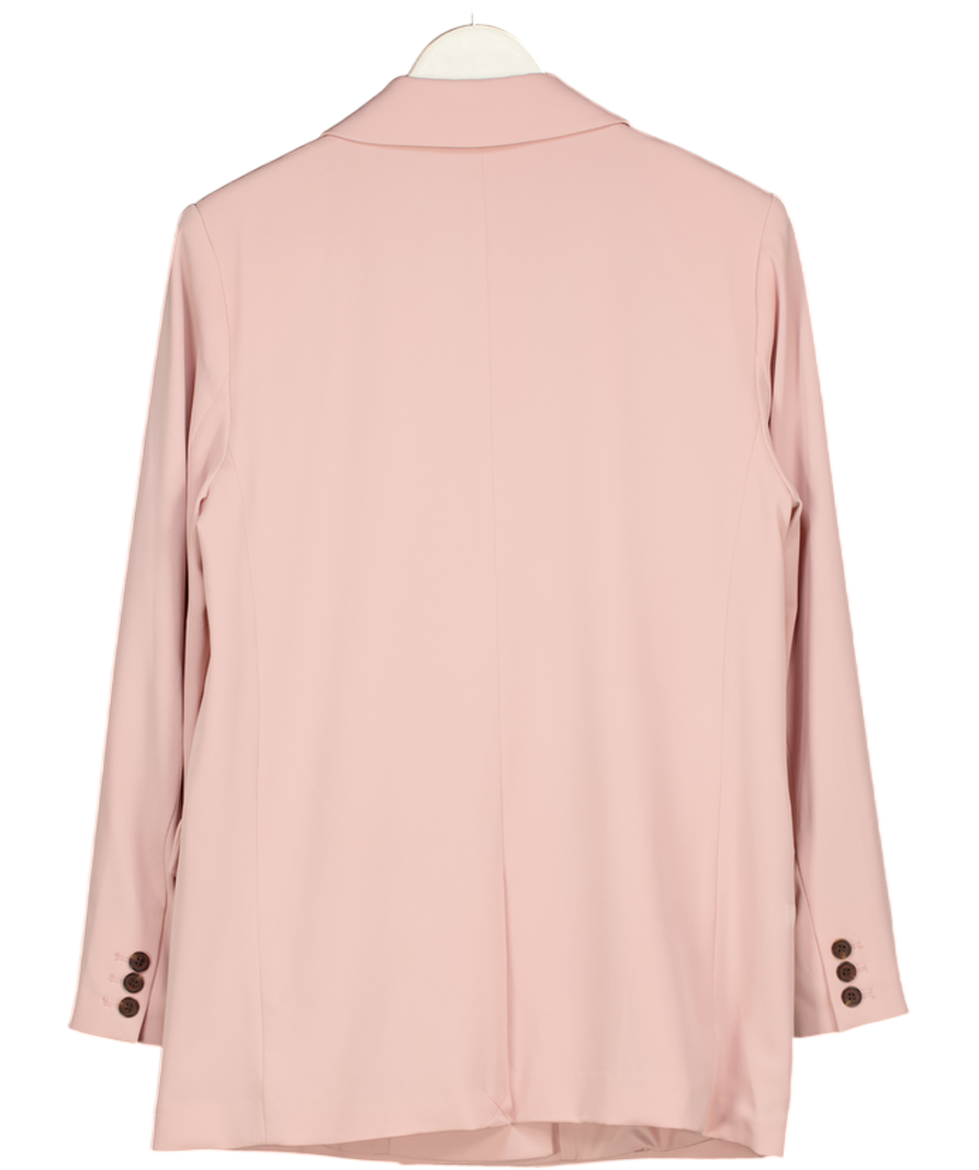 H&M Dusty Pink Double Breasted Blazer UK M