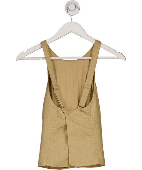 Abercrombie & Fitch Beige Linen Open Back Top UK XS - Reliked