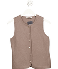 Abercrombie & Fitch Beige Taupe Knit Waistcoat Top UK S - Reliked