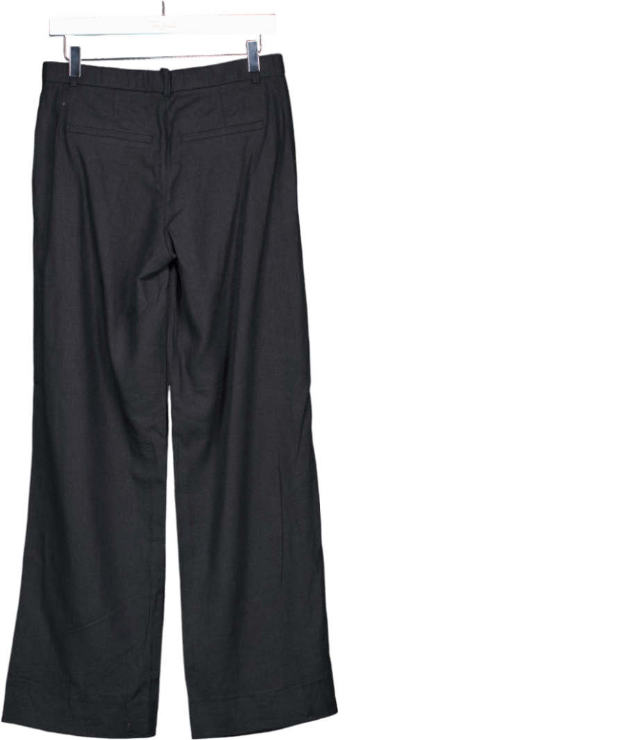 Abercrombie & Fitch Black A&f Sloane Low Rise Tailored Linen - blend Pant W26 - Reliked