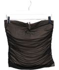 Abercrombie & Fitch Black Bra - free Mesh Hardware Tube Top UK S - Reliked