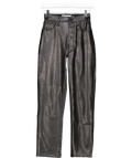 Abercrombie & Fitch Black Curve Love Vegan Leather Ankle Straight Pant W24 - Reliked