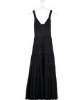 Abercrombie & Fitch Black Floral Embroidered Maxi Dress UK XS - Reliked