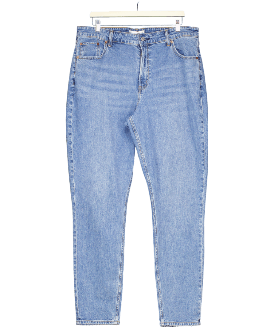 Abercrombie & Fitch Blue Curve Love High Rise Mom Jean - Long Length W33 - Reliked