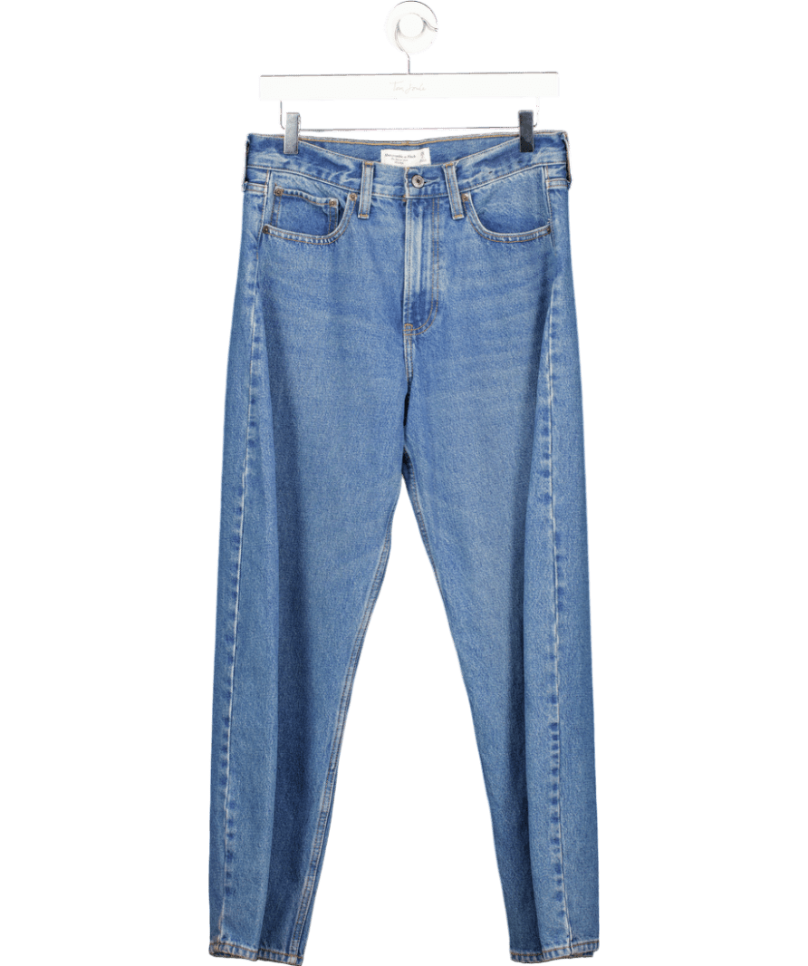 Abercrombie & Fitch Blue Mid Rise Barrel Jean W26 - Reliked