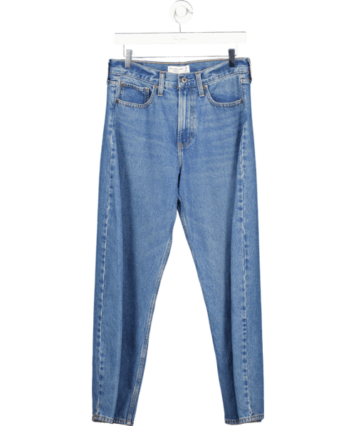 Abercrombie & Fitch Blue Mid Rise Barrel Jean W26 - Reliked