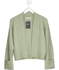 Abercrombie & Fitch Green Ribbed Non Closure Cardigan UK XXS - Reliked