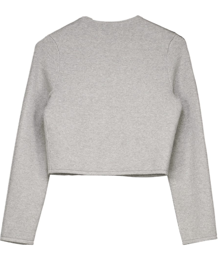 Abercrombie & Fitch Grey Cardigan With Gold Buttons UK XS - Reliked