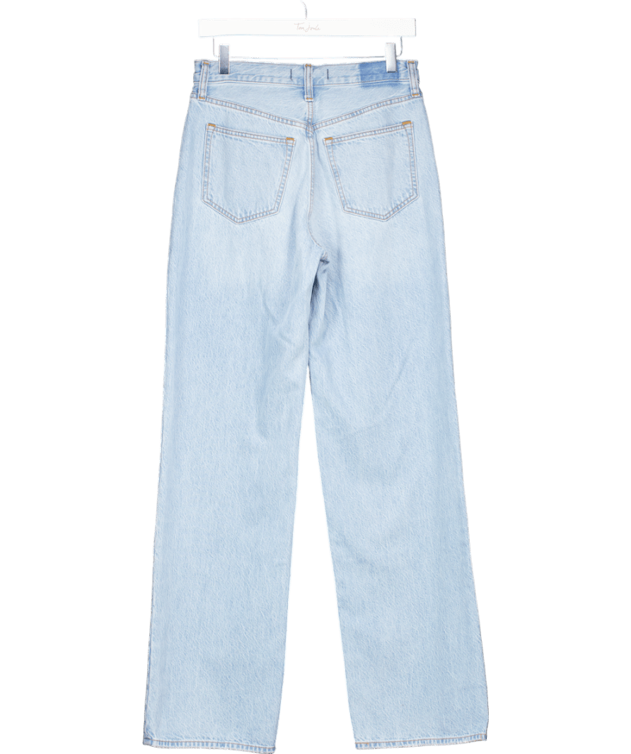 Abercrombie & Fitch Light Blue High Rise Loose Jeans - Long Length W27 - Reliked