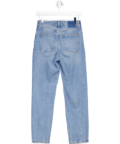 Abercrombie & Fitch Mid Blue Curve Love High Rise Mom Jean W24 - Reliked