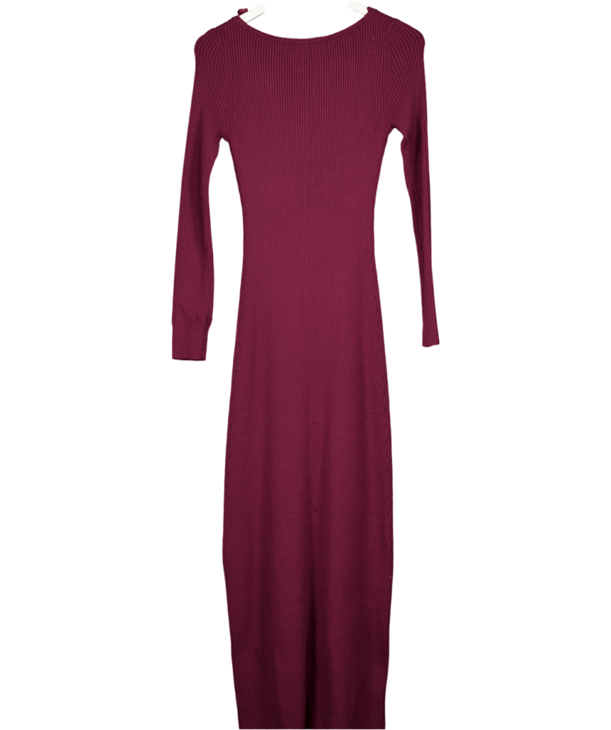 Abercrombie & Fitch Purple Knitted Maxi Dress UK S - Reliked