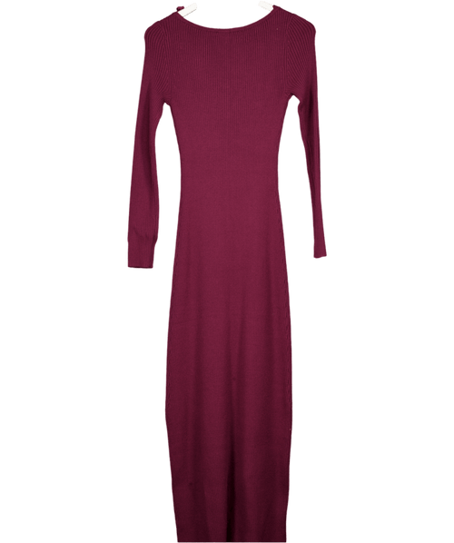 Abercrombie & Fitch Purple Knitted Maxi Dress UK S - Reliked