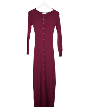 Abercrombie & Fitch Purple Knitted Maxi Dress UK S