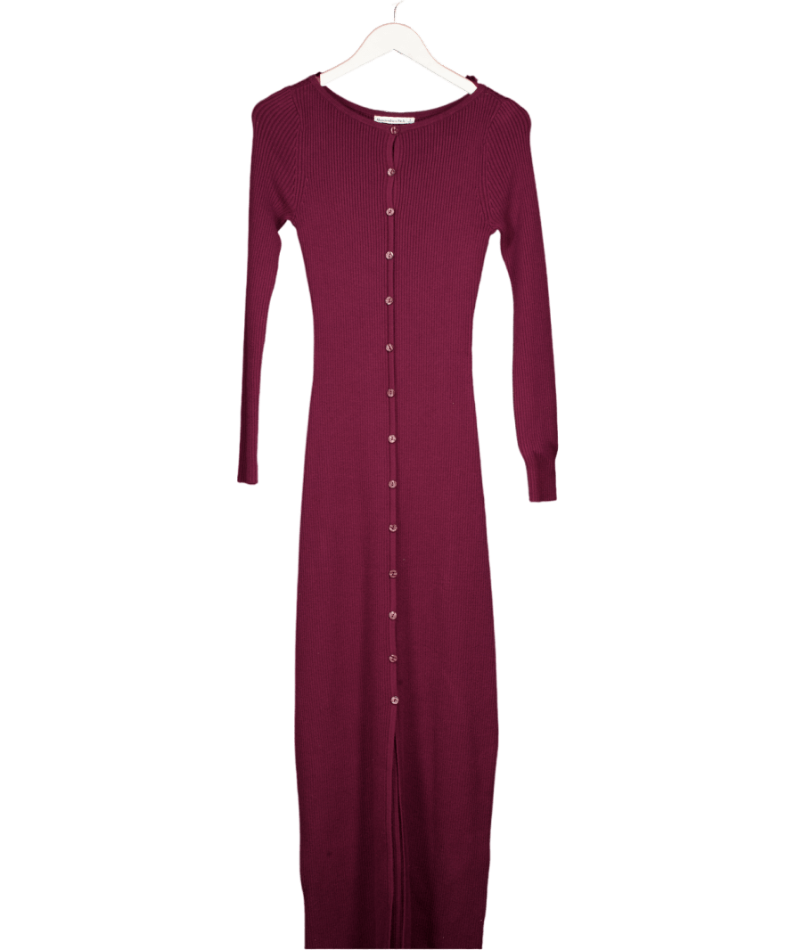 Abercrombie & Fitch Purple Knitted Maxi Dress UK S - Reliked