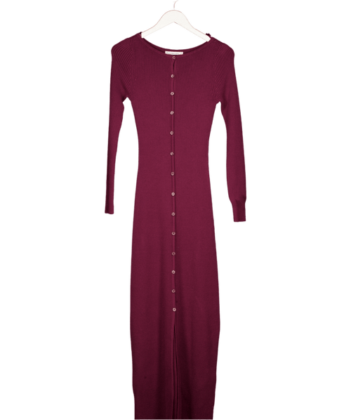 Abercrombie & Fitch Purple Knitted Maxi Dress UK S - Reliked