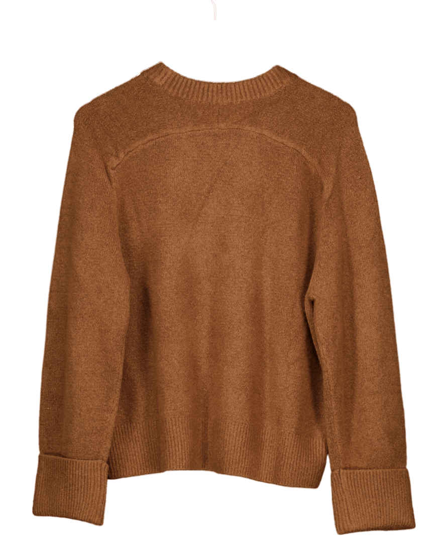 Abercrombie & Fitch Supersoft Oversize Brown Knit Jumper UK S - Reliked