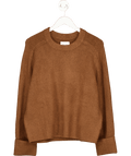 Abercrombie & Fitch Supersoft Oversize Brown Knit Jumper UK S - Reliked