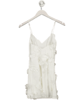Abercrombie & Fitch White Applique Floral Mini Dress UK XXS - Reliked
