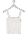 Abercrombie & Fitch White Linen - blend Corset Top UK XS - Reliked