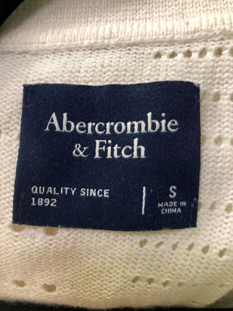 Abercrombie & Fitch White Open - Knit Button - Up Shirt S - Reliked