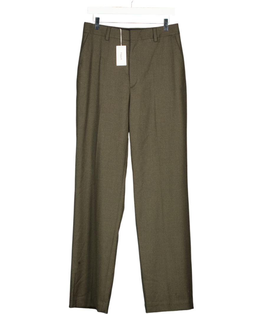 FILIPPA K Oak Brown Cara Flannel Trousers Sz40 UK 14