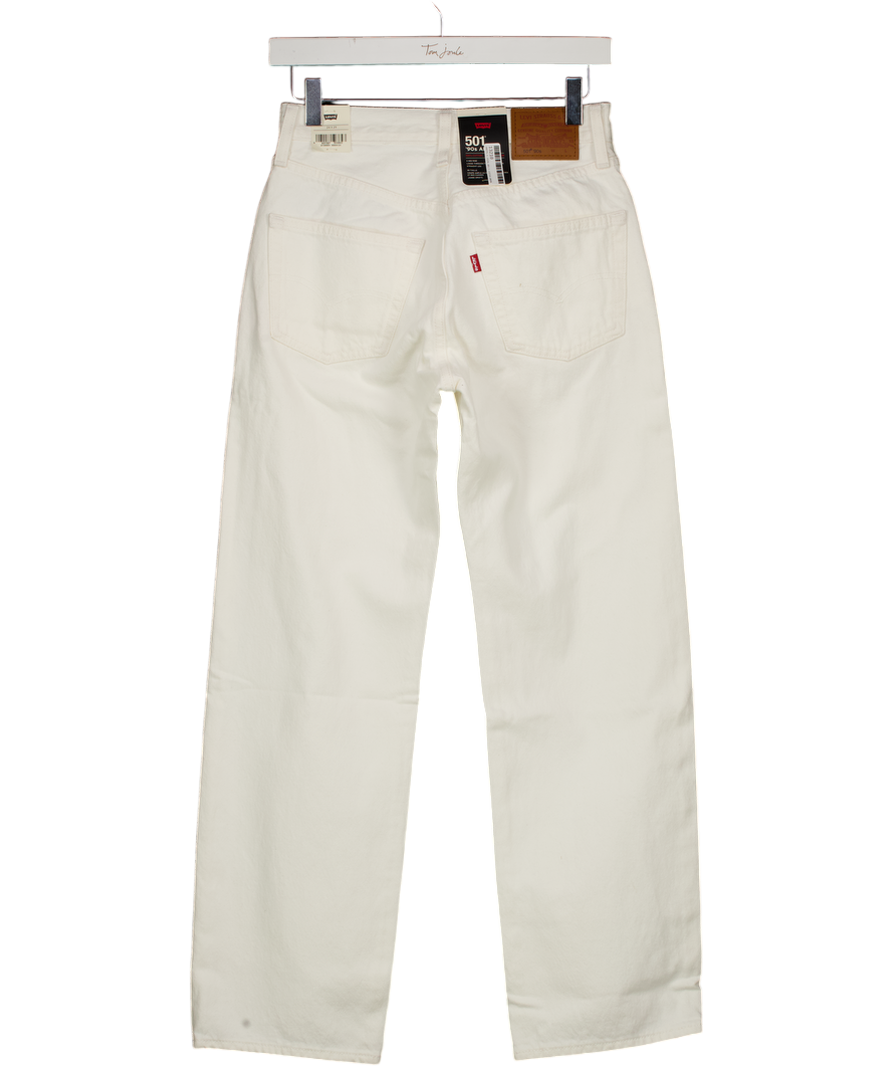 LEVI'S Cream 501 90's Ankle Length Jeans L29 W24