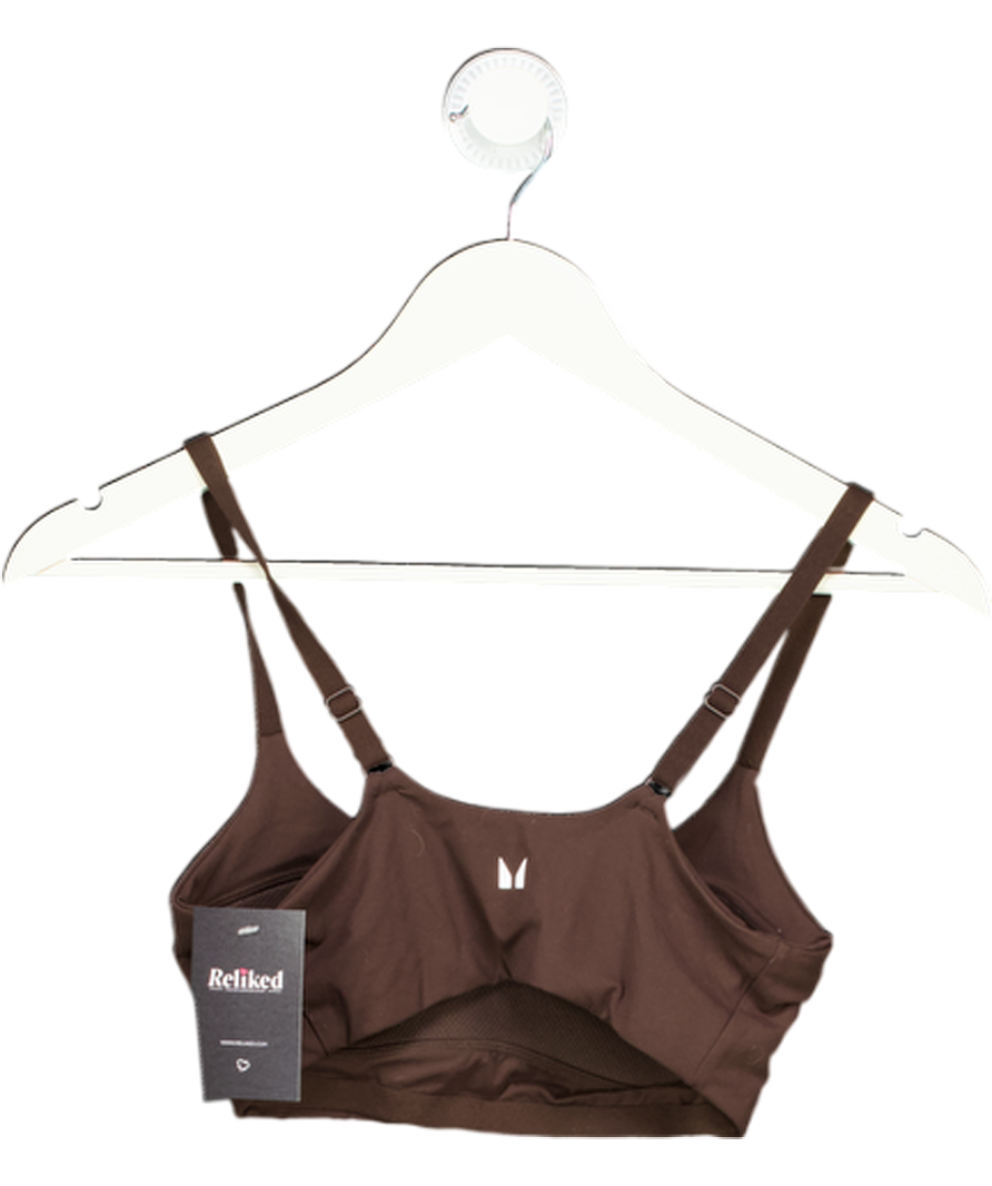 My Protein Brown Tempo Sports Bra UK S