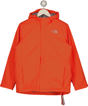 THE NORTH FACE Fluro Orange Snow Quest Ski Jacket UK L