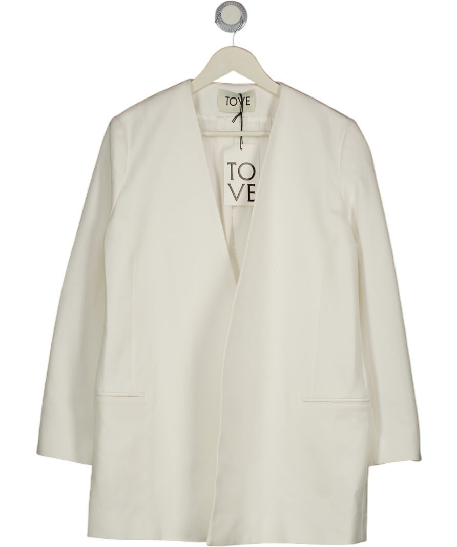 TOVE Saunders Cotton-blend Jacket In Ivory White Fr38 UK 10