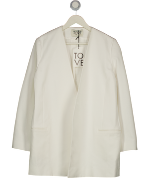 TOVE Saunders Cotton-blend Jacket In Ivory White Fr38 UK 10