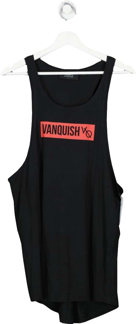 Vanquish Black Stringer Vest UK L