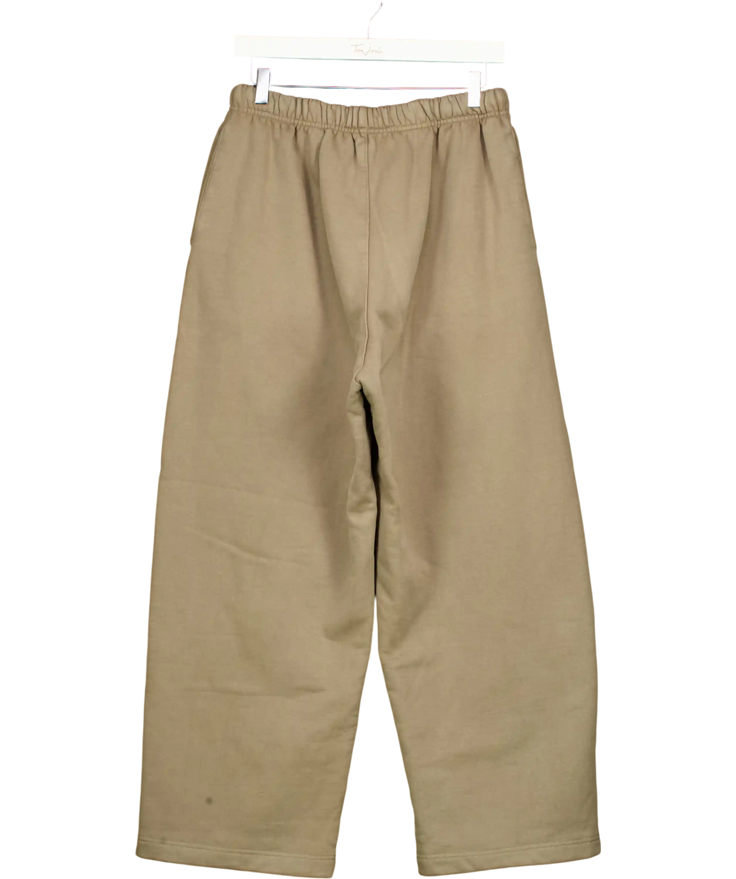 essentials Green Wide Leg Sweatpants UK XS