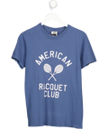 Comfort Colours Blue American Racquet T-shirt UK S