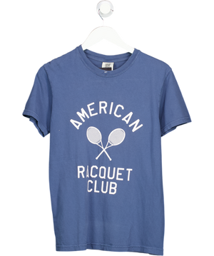 Comfort Colours Blue American Racquet T-shirt UK S