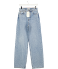 HENNE Blue High Waist Ed Straight Leg Valentina Denim Jeans W25