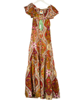 FARM RIO Multicoloured Multicolor Romantic Nature Off-shoulder Maxi Dress UK S