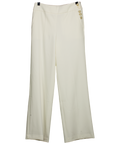 TALBOT'S Cream Greenwich Tailored Stretch Wide Leg Pants Us4 UK 8