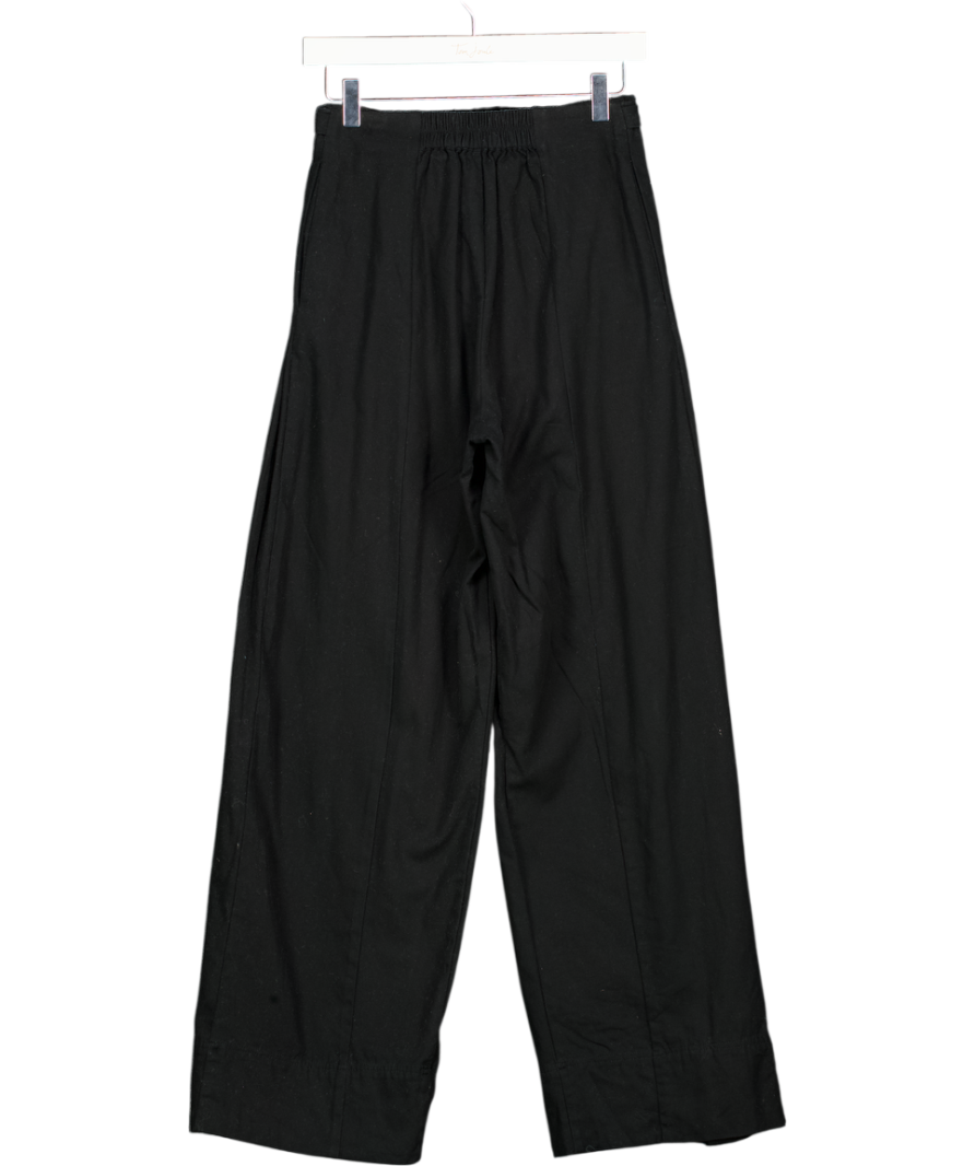 MAEBE Black Pleated Trousers UK XS