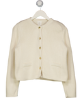 almada label Cream Nova Cotton-knit Cardigan UK XS