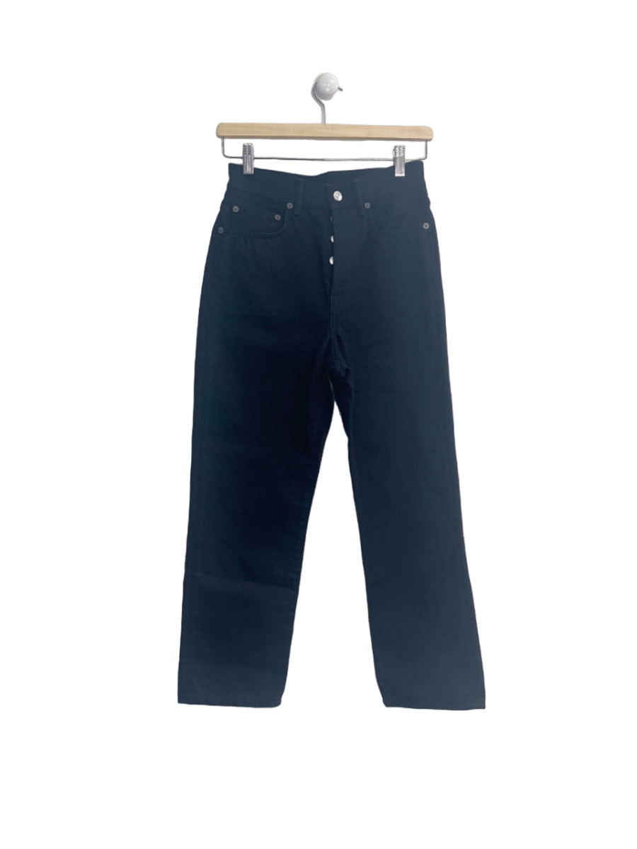 Acne Studios Black High Waist straight crop Jeans W27 L30 - Reliked